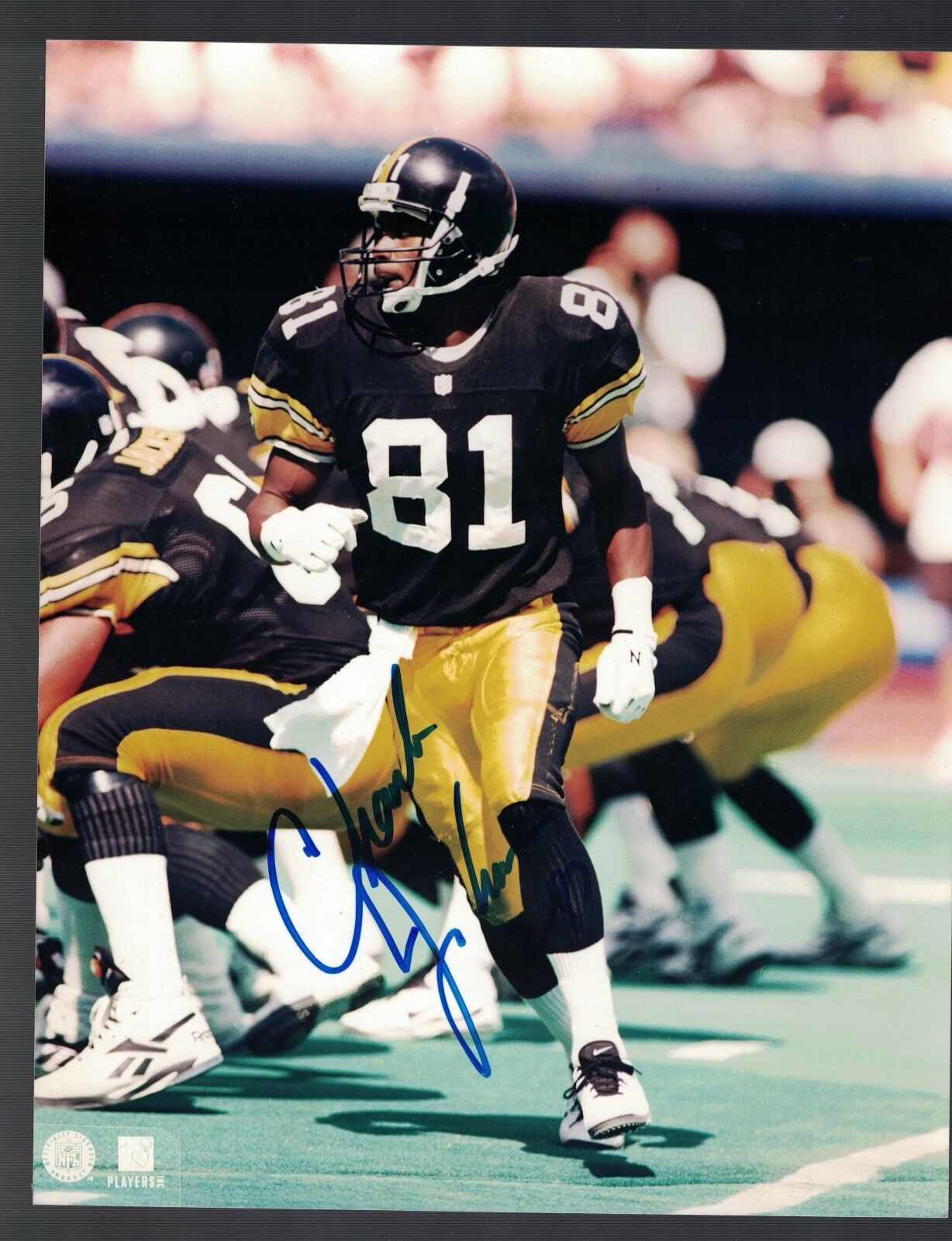 Charles Johnson Pittsburgh Steelers Signed Autographed Photo Poster painting With Our COA