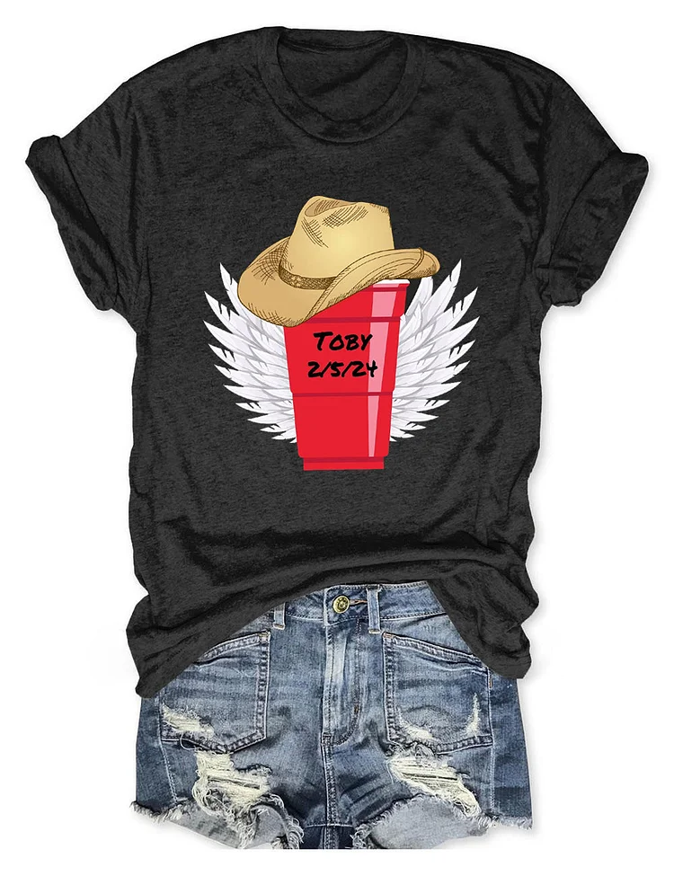 Red Solo Cup Wings Tee