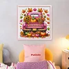 Pumpkin Truck-11CT Stamped Cross Stitch 50*50cm/19.69*19.69in