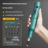 Small Fully Automatic Chisel Woodworker Bonsai Root Carving Lithium Battery Handheld Carving Machine Set