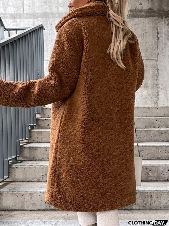 Plush Warm Thickening Winter Oversized Coats For Ladies