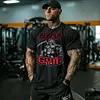 Reaper Gym Printed Washed T-shirt by Inlyline