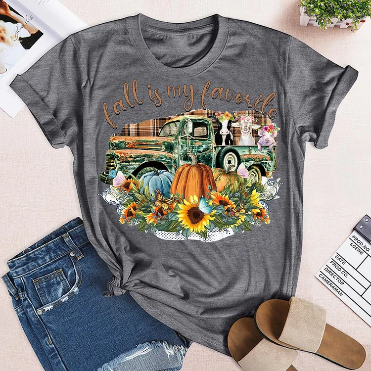 ANB - Fall is My Favorite Truck Retro Tee-05660