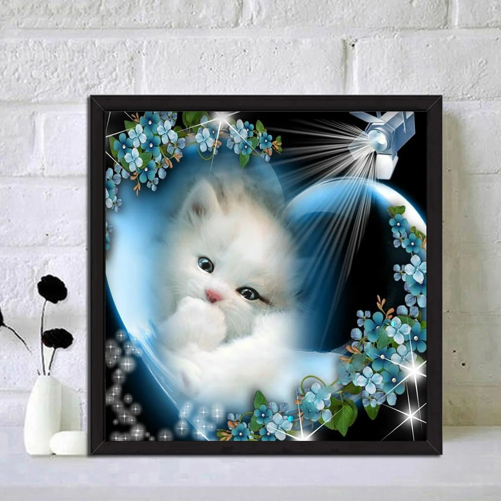Diamond Painting - Full Round Drill - Shining Cat(30*30cm)
