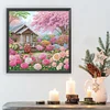 >SALE<5D DIY Partial Special Shaped Drill Diamond Painting Village Landscape 40x40cm