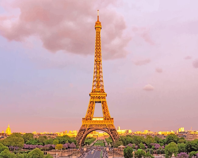 

Eiffel Tower Paris – Paint By Numbers - 40*50CM, 501 Original