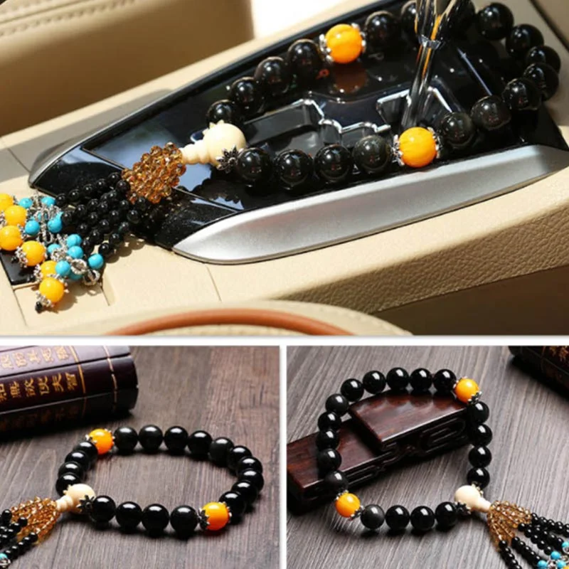 Dragon Vein Agate Balance Bracelet Car Decoration