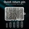 260pcs Fishing Power Clips Stainless Steel Speed Clips for Freshwater Saltwater