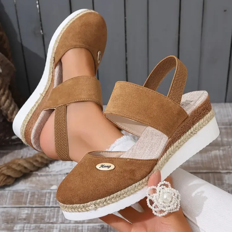 Women's Casual Breathable Slip On Orthopaedic Platform Sandals