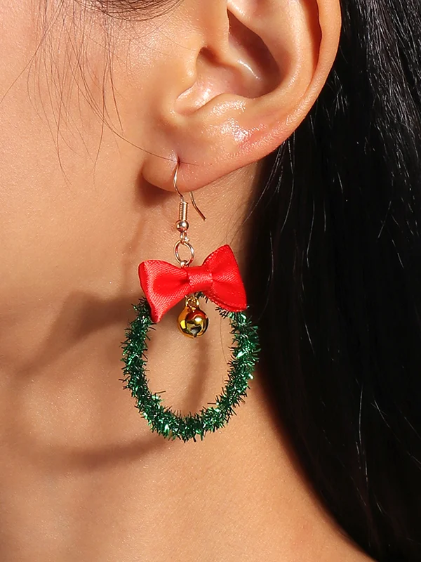 Christmas Bell Garland Earrings Accessories