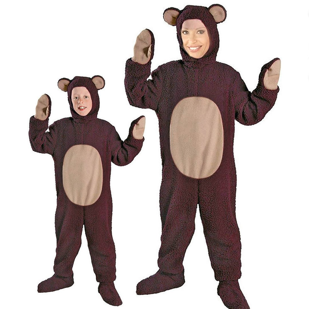 Family Matching Costume Bear Cosplay Halloween Outfits-Pajamasbuy