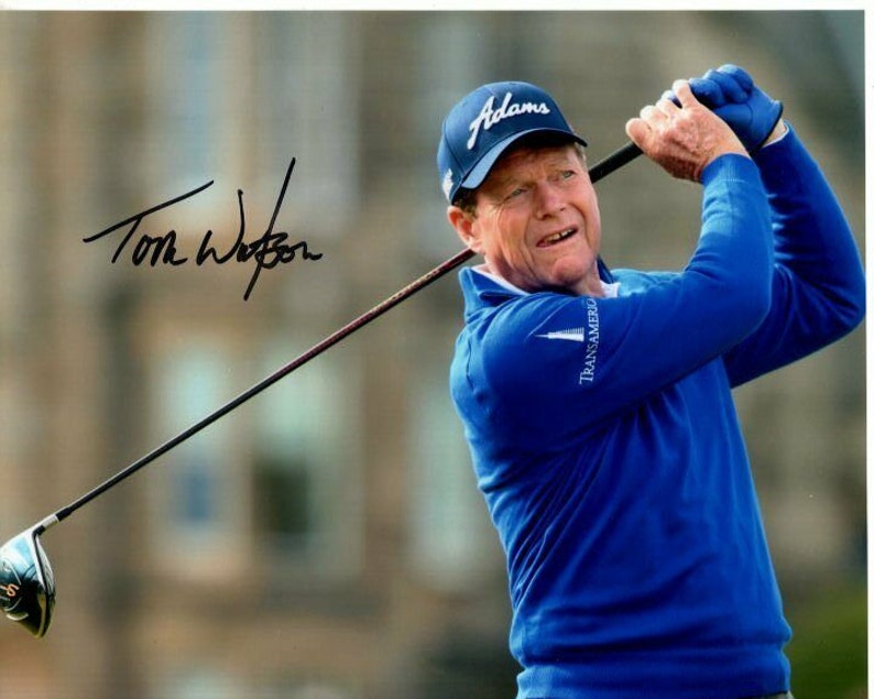 Tom watson signed autographed pga golf 8x10 Photo Poster painting