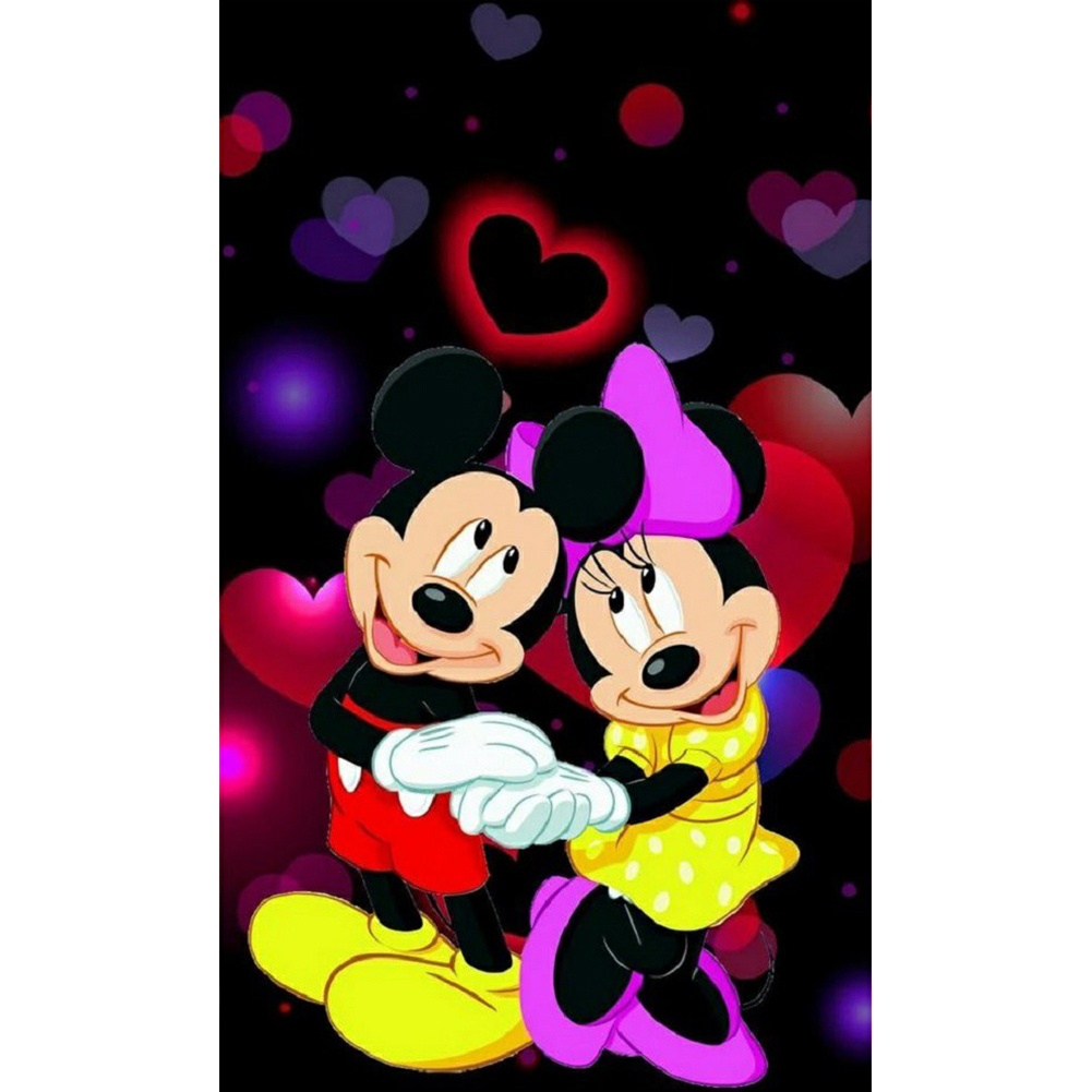 

40*80CM - Round Drill Diamond Painting - Cartoon Mouse (Big Size), 501 Original