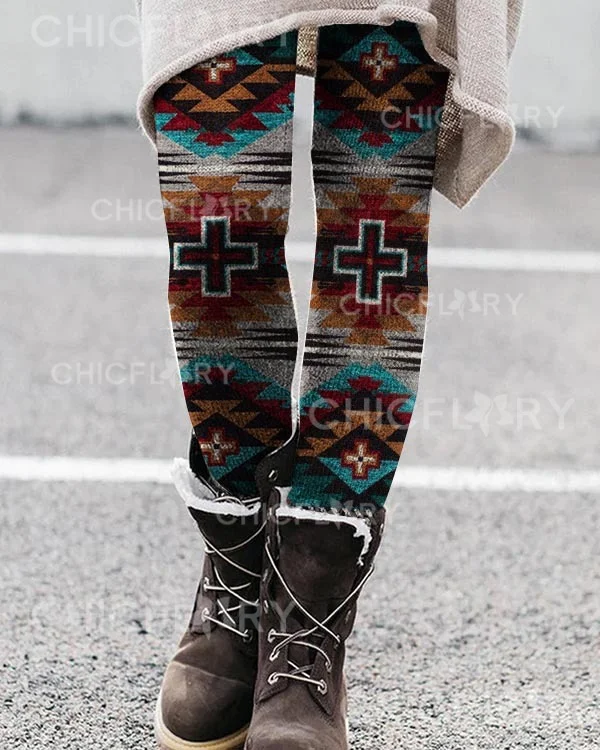 Ethnic Stretch Leggings