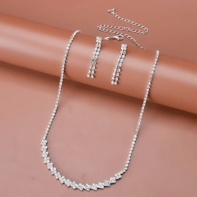 Shining rhinestone bride ornaments