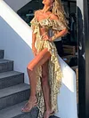 Split-Side Irregular Clipping Two-Piece Suits