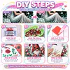 Special Shape Rhinestone Diamond Painting Kit Partial Drill(Lotus Lady)