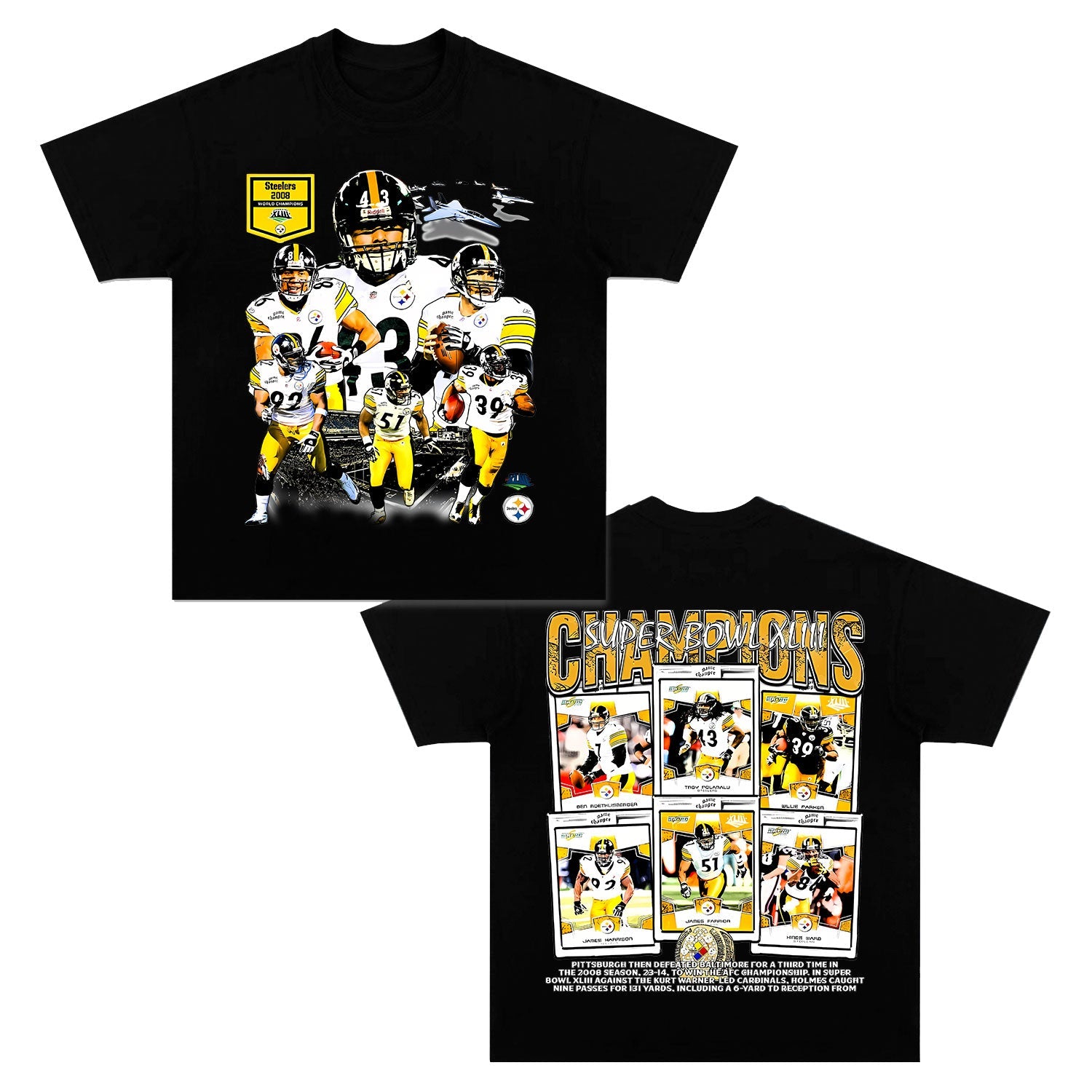 SUPER BOWL XLIII VHAMPS STEELERS TEE
