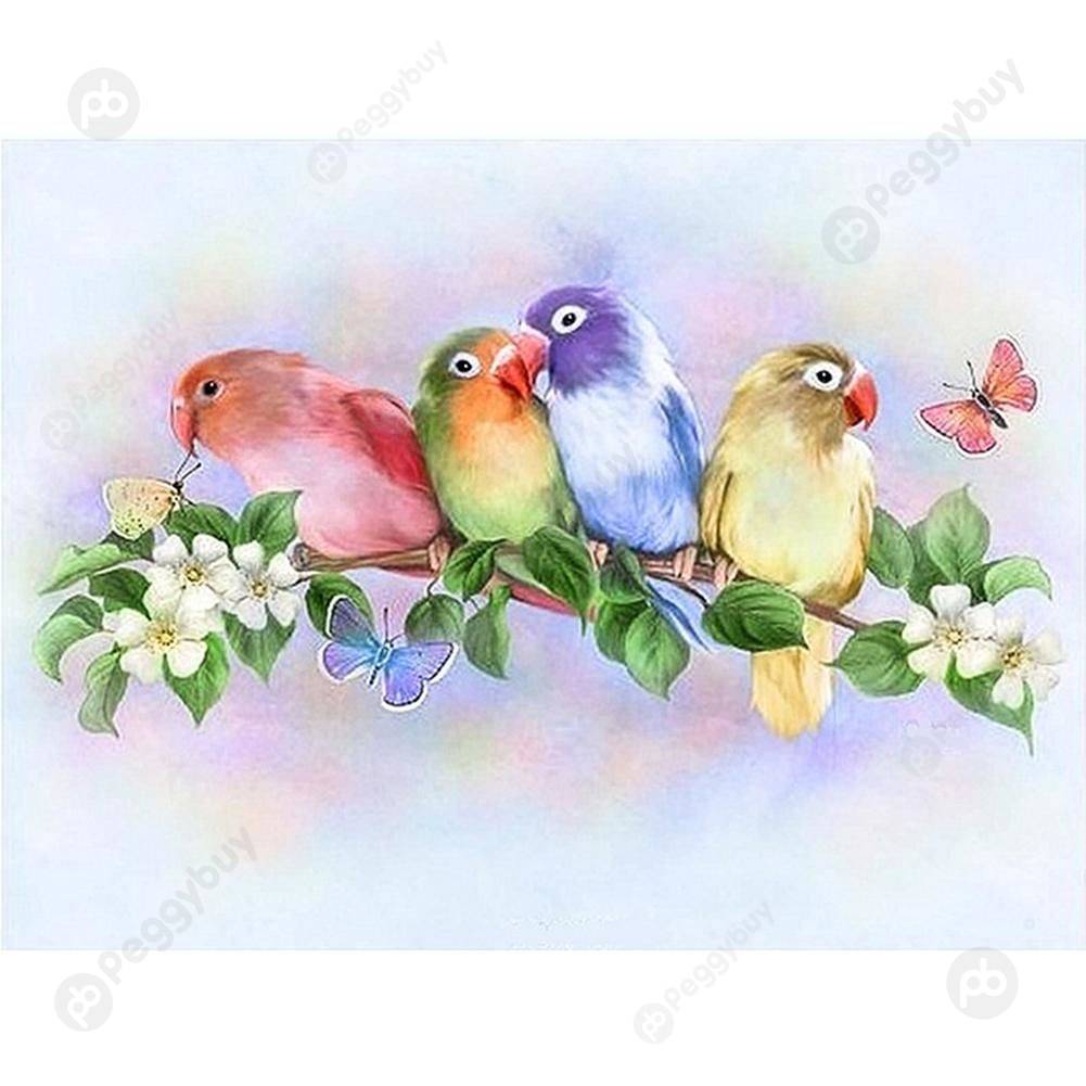 

Chatting Birds - Round Drill Diamond Painting - 30*40CM, 501 Original
