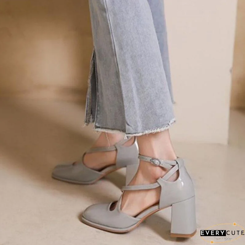 High Heels Mary Janes Women Shoes Lolita Thick Platform Pumps New Summer Sandals Retro Ladies Shoes Trend Party Zapatos