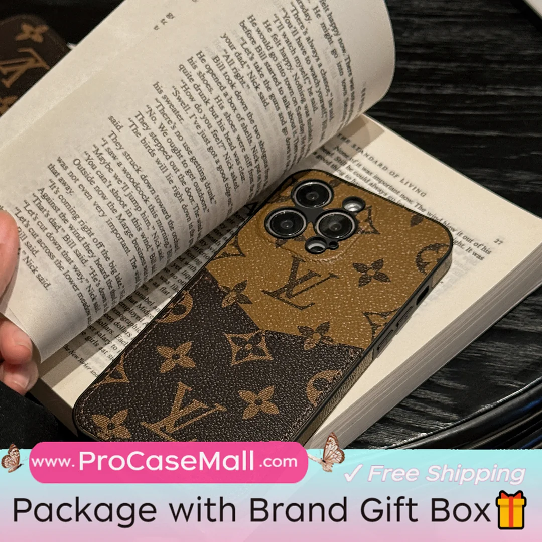 Louis Vuitton Monogram LV Canvas Leather Card Slot Phone Cases ProCaseMall