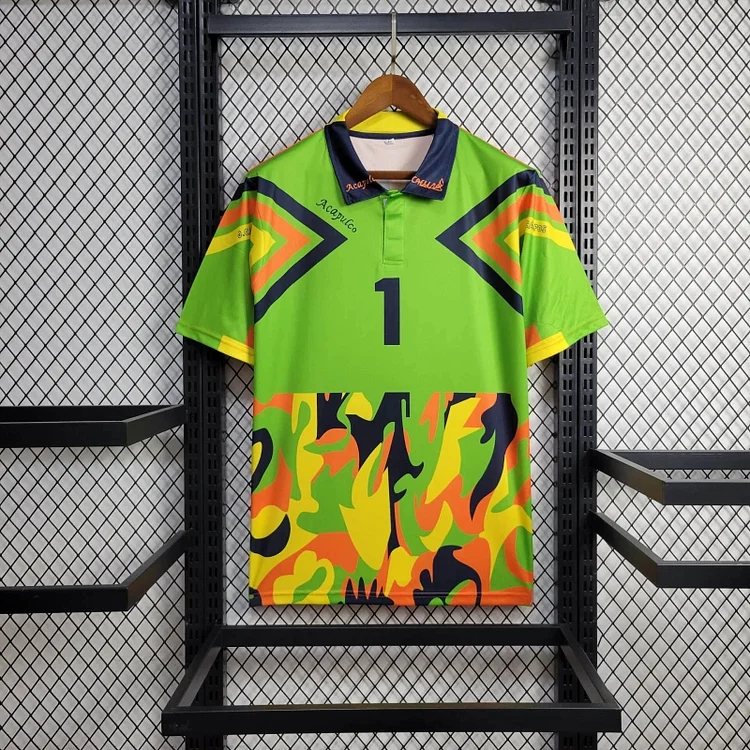 Mexiko Jorge Campos Klassisch und Retro Torwart Trikot WM 1998