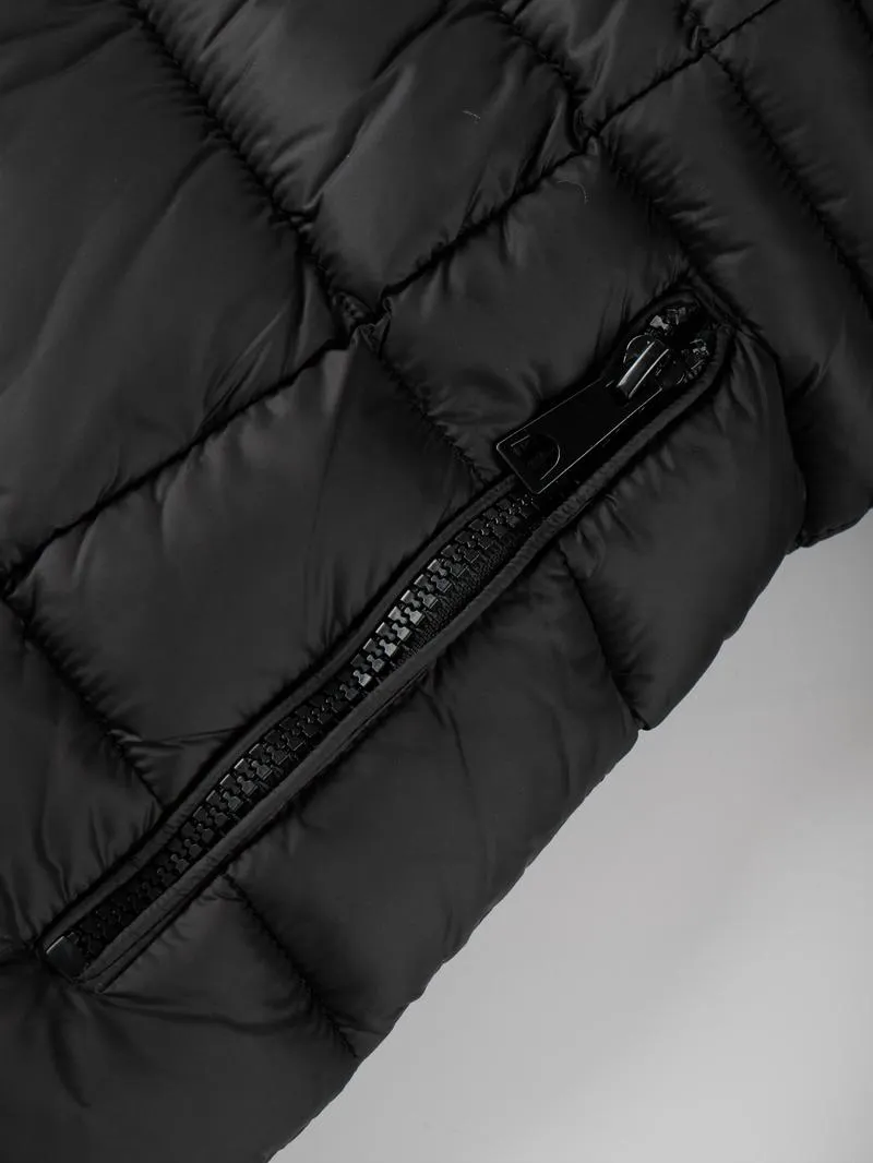 Women's Casual Hooded Waterproof Cotton Jacket, Lightweight Down Coat with Pockets, Loose Fit Thick Fabric for Fall & Winter
