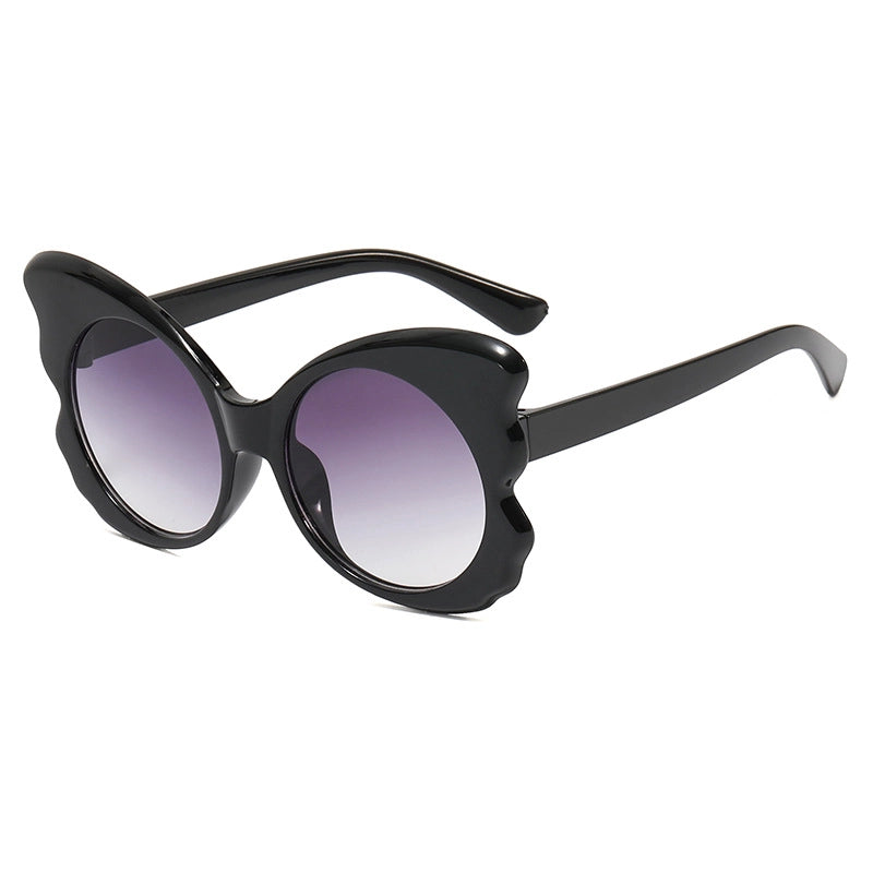 Retro Solid Color Ac Oval Frame Full Frame Women’s Sunglasses