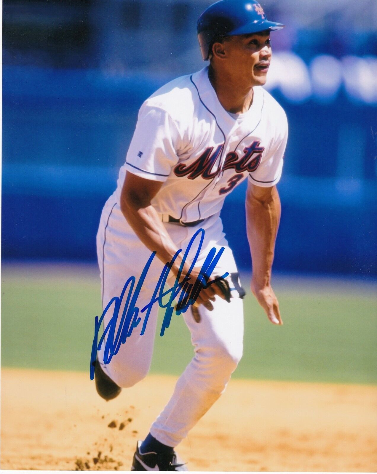 ALBERTO CASTILLO NEW YORK METS ACTION SIGNED 8x10