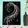 DIY Pearl Painting Beautiful Lines for Home Wall Decor with Frame(40*30cm)