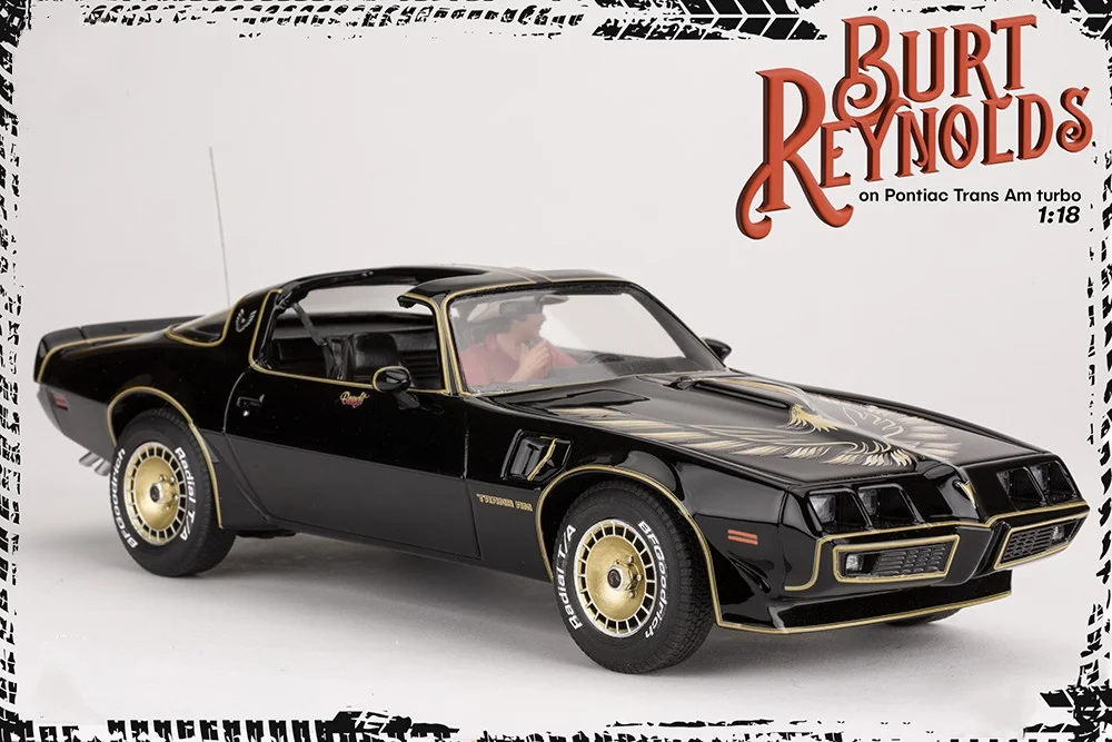 Burt Reynolds on Pontiac Firebird Trans Am 1980 - FREE SHIPPING