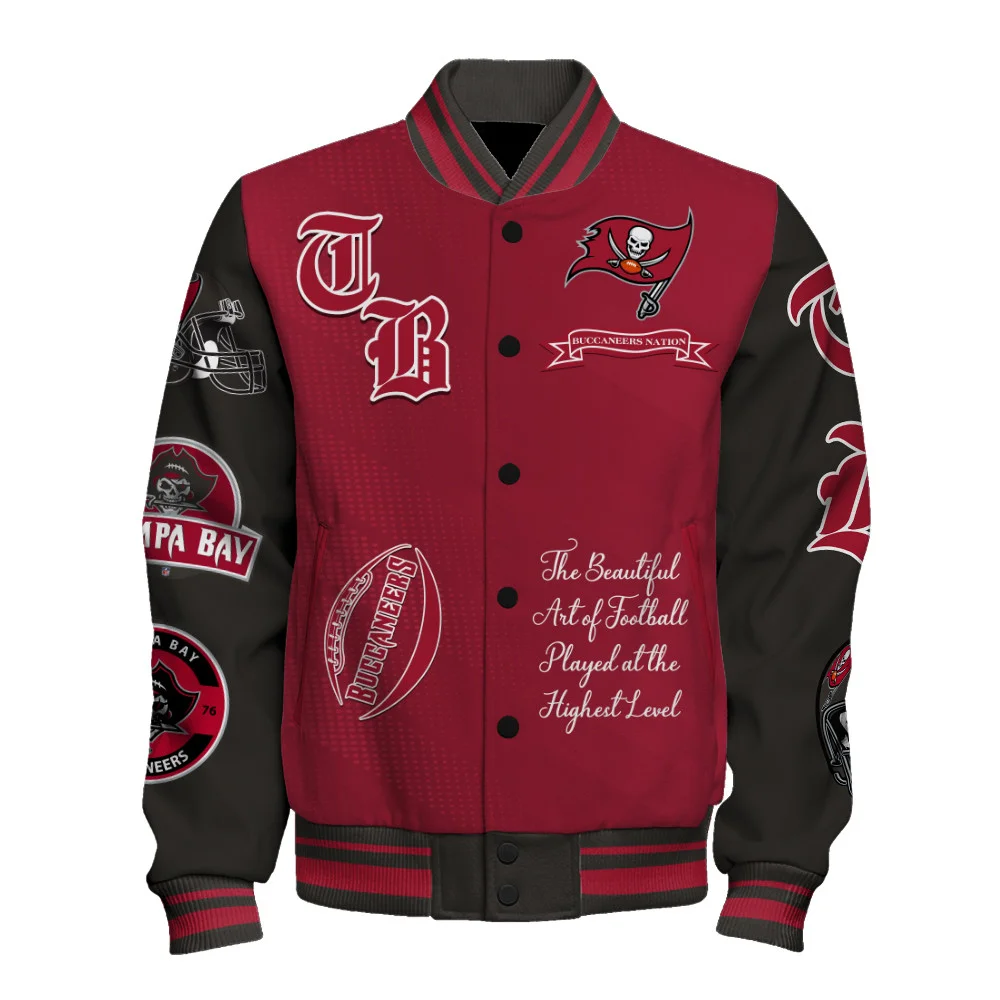Tampa Bay Buccaneers NFL 2024 National Football Conference Unisex Varsity Jacket V3