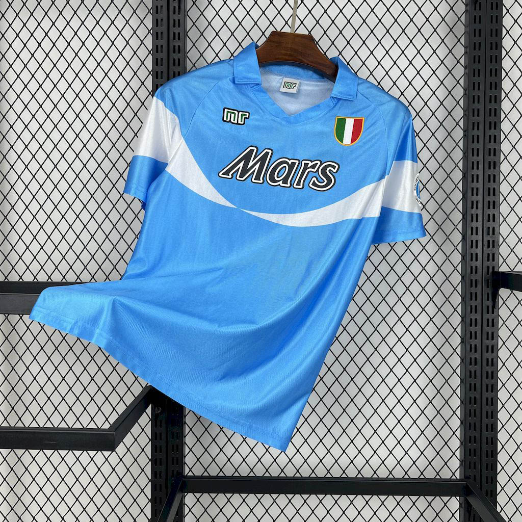 1990-1991 Retro SSC Napoli Home Football Shirt 1:1 Thai Quality- Maxi Kit