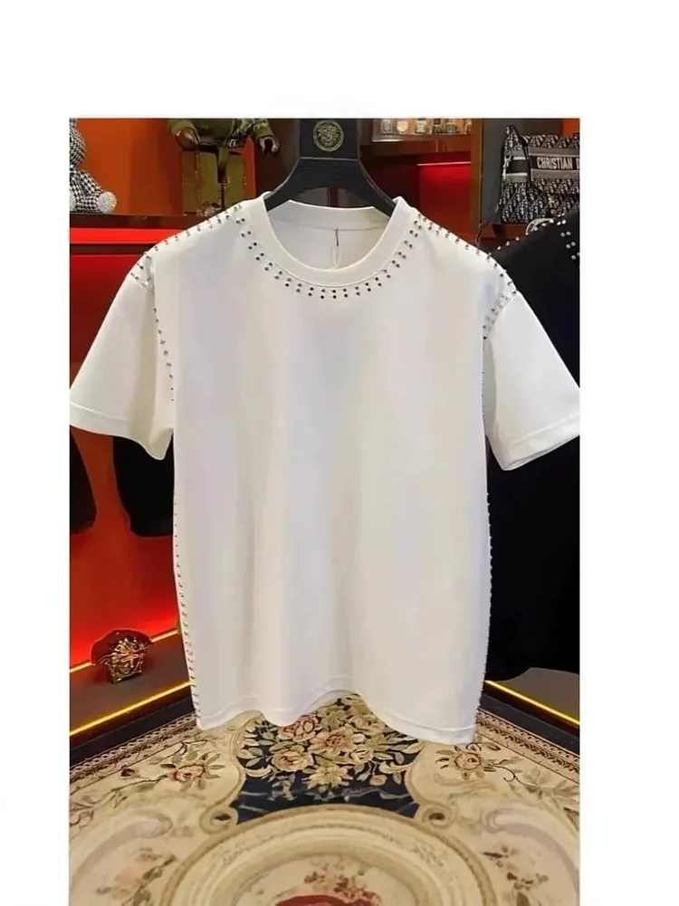 New summer rivet short sleeves 