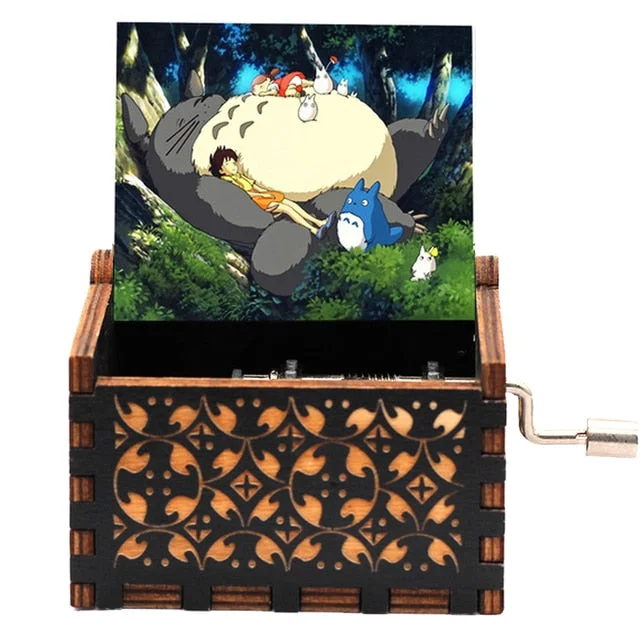 Merry Christmas Various Movie Anime Themes Music Boxes Wooden Hand Crank Birthday Gift New Year's Gift Home Decor