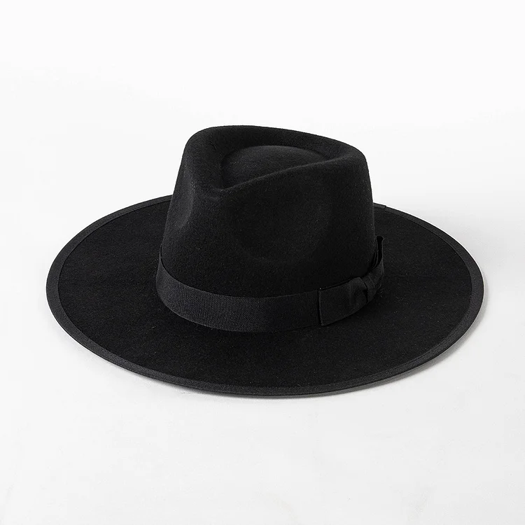 Rose Classic Fur Felt Hat - Black