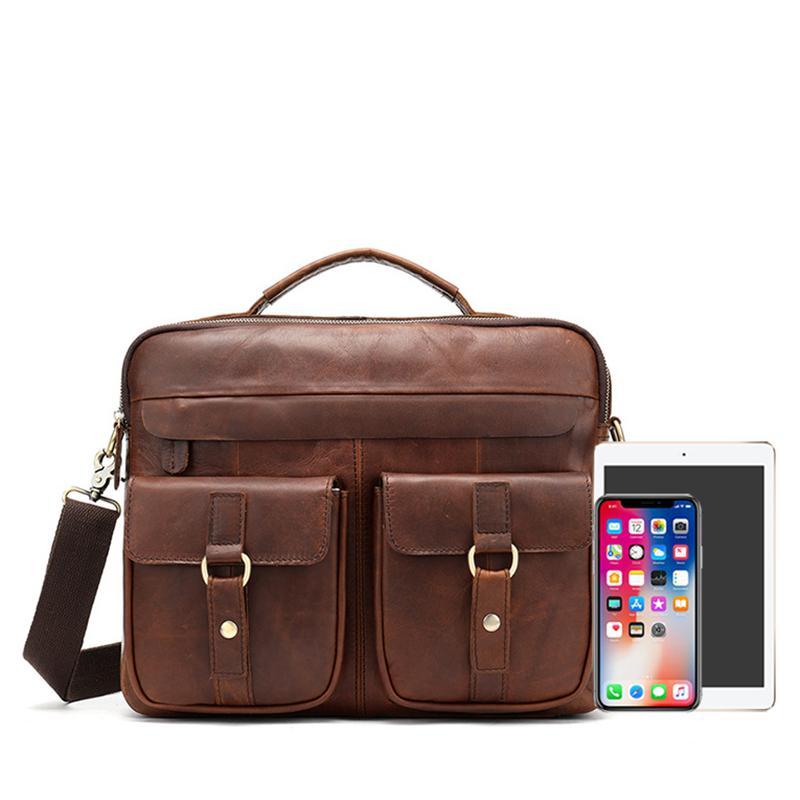 Vintage Durable Large Capacity Shoulder Bags Handbags  Briefcase