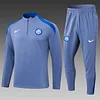 2024/2025 Inter Milan Half-Pull Training Suit Grey Football Jersey 1:1 Thai Quality Set