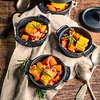 Mini Dutch Oven, Diameter 11 cm, Preseasoned, Cast Iron Serving Pans