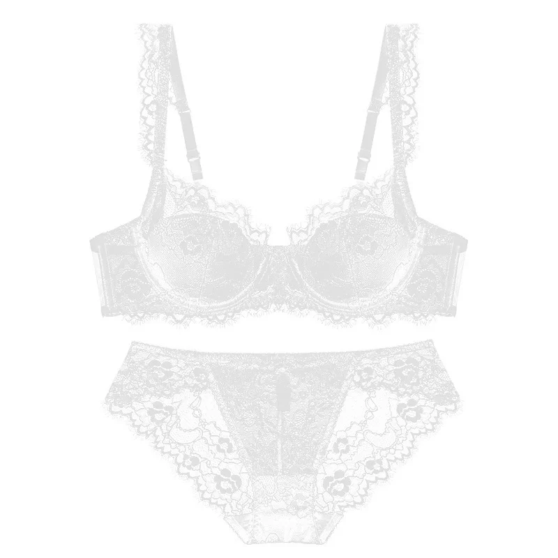 Churchf Sexy Lace Bra Thin-Minded Red Lingerie Set Of Life Year French Pure Bra Panties