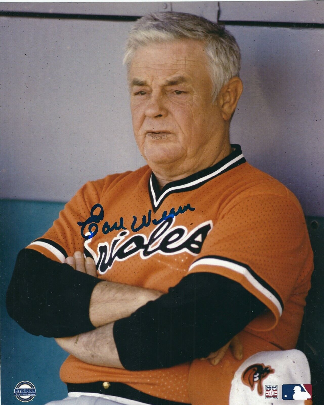 Autographed EARL WEAVER Baltimore Orioles 8x10 Photo Poster painting COA