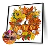 Diamond Painting-DIY Crystal Rhinestone Thanksgiving Wreath