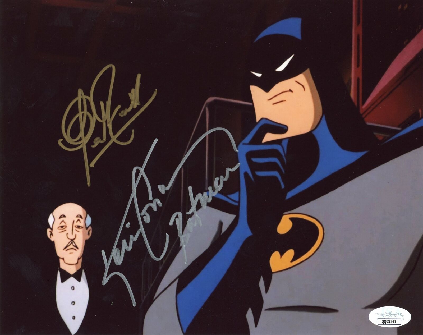 Batman Alfred Animated 8x10 Photo Poster painting Signed Autograph Conroy Revill JSA COA Auto