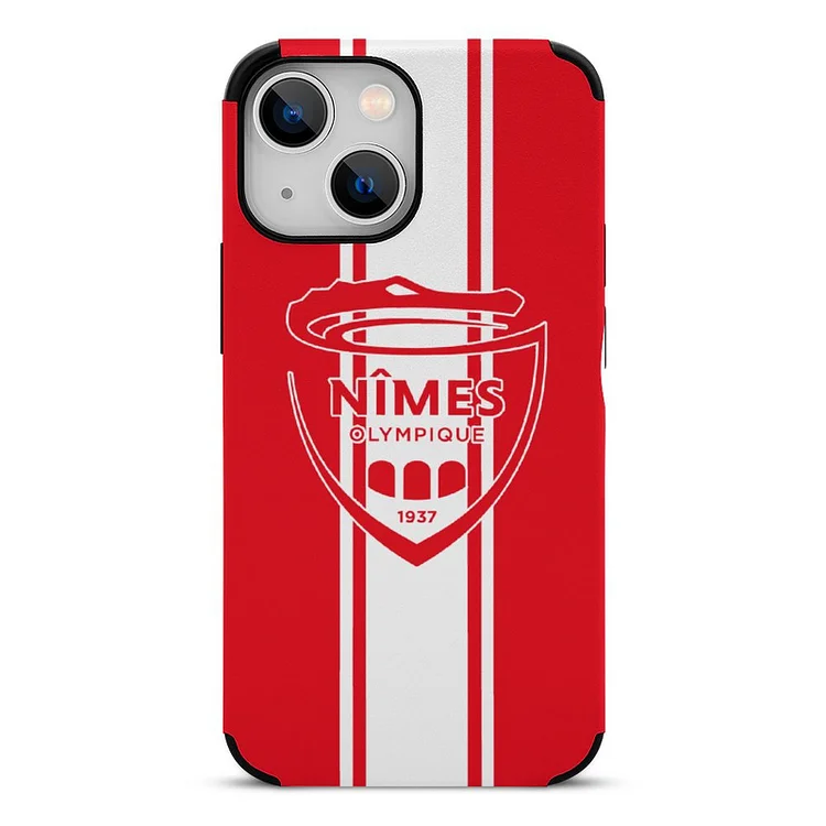 Nîmes Olympique Cadre TPU Souple Phone Case Pour IPhone 13
