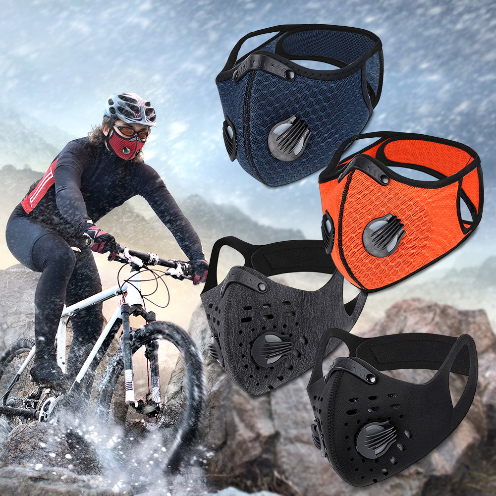 

WEST BIKING Cycling Mouth Mask PM 2.5 Reusable Carbon Filter Face Mask, 501 Original