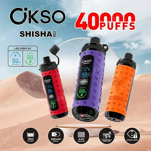 OKSO ShiSha Max 40000 Puffs （50PCS）EU mysite fumotvapeshop