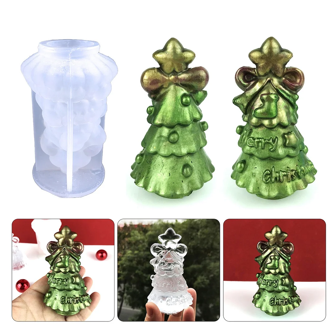 3D Christmas Tree Ornament Silicone Mold