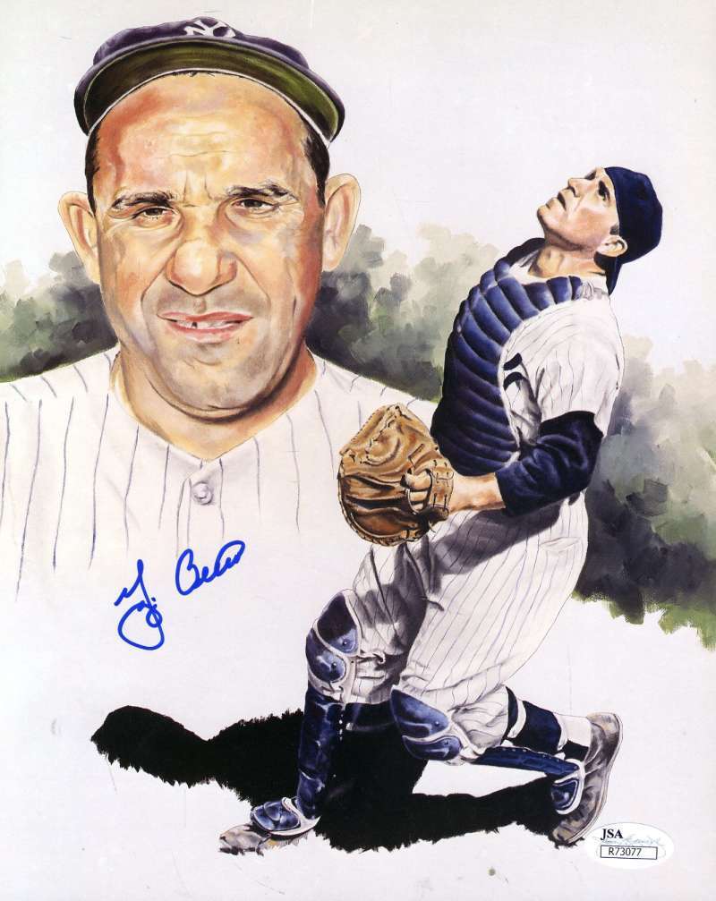 Yogi Berra Jsa Certified Authentic Hand Signed 8x10 Photo Poster paintinggraph Autograph