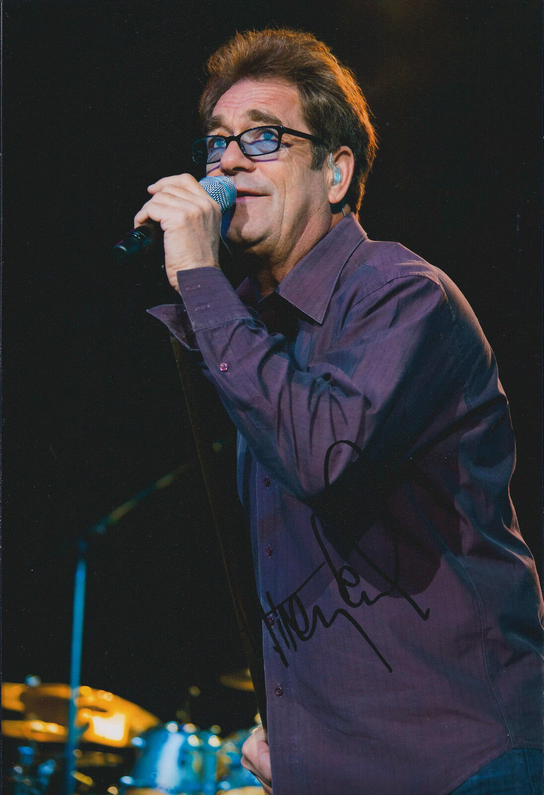 Huey LEWIS And The News SIGNED Autograph Photo Poster painting AFTAL COA Power of Love Very RARE