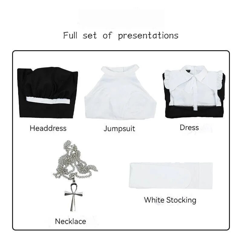[Wetrose] In Stock Sexy Nun Cosplay Costume Set Uniform Chowbie Original Genuine Official Authorized Girl Halloween Christmas